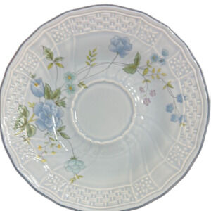 Vintage  Mikasa Precious Blue Michelle Saucer D2501